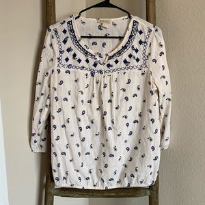 LUCKY BRAND Paisley Blouse